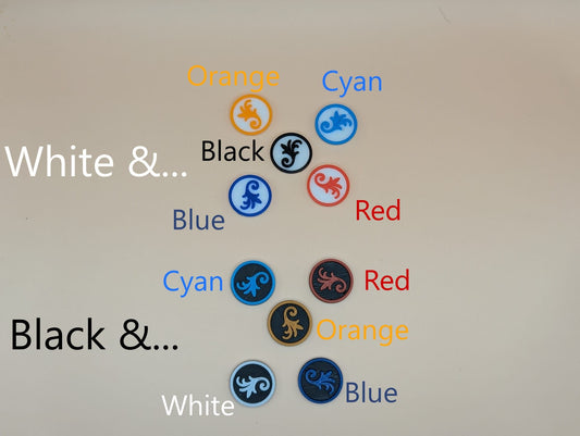 Choosing your colour for your tokens!