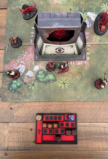 Ability Dice Tray (Warcry Compatible) - 16mm dice and less