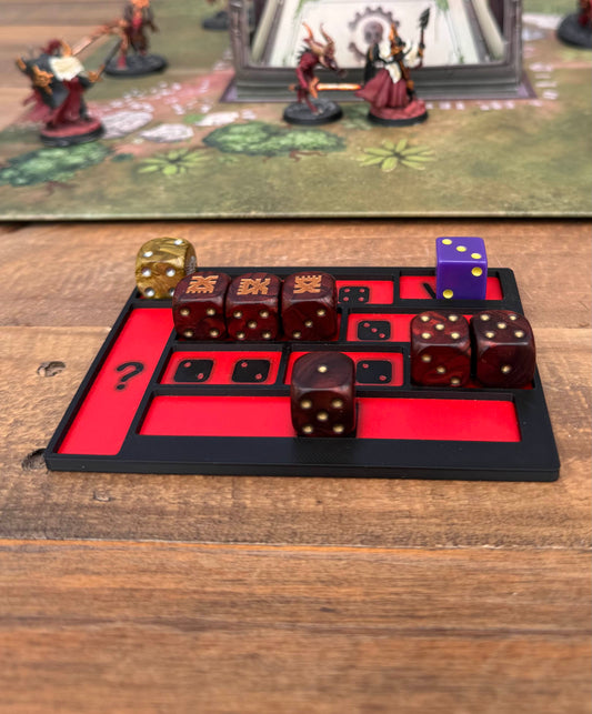 Ability Dice Tray (Warcry Compatible) - 16mm dice and less
