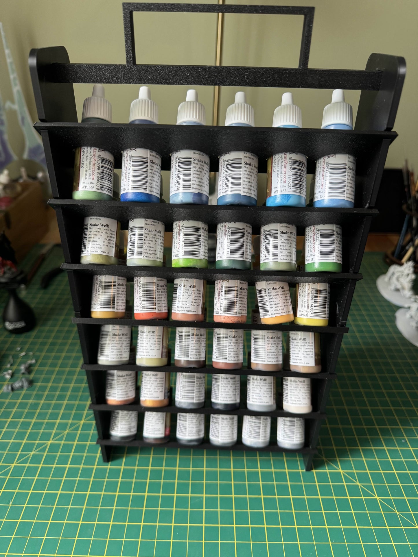 Vertical Compact Paint Rack