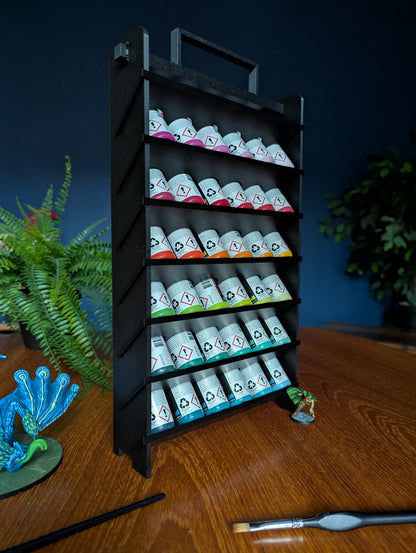 Vertical Compact Paint Rack