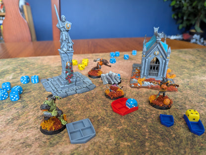 Unique Wargaming Dice Holder (12mm) - Perfect for Warcry, 40k, AOS, Kill Team, Mordheim, and Beyond!
