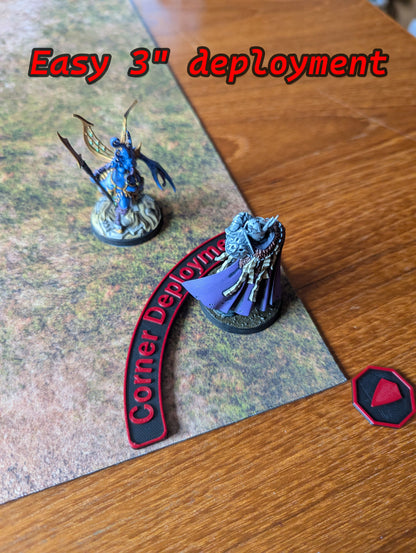 Warcry 2025 Starter Kit – Dual-Color Customizable PLA Tokens, Measuring Sticks, Deployment Tools & Ability Tray for Tabletop Skirmish Games