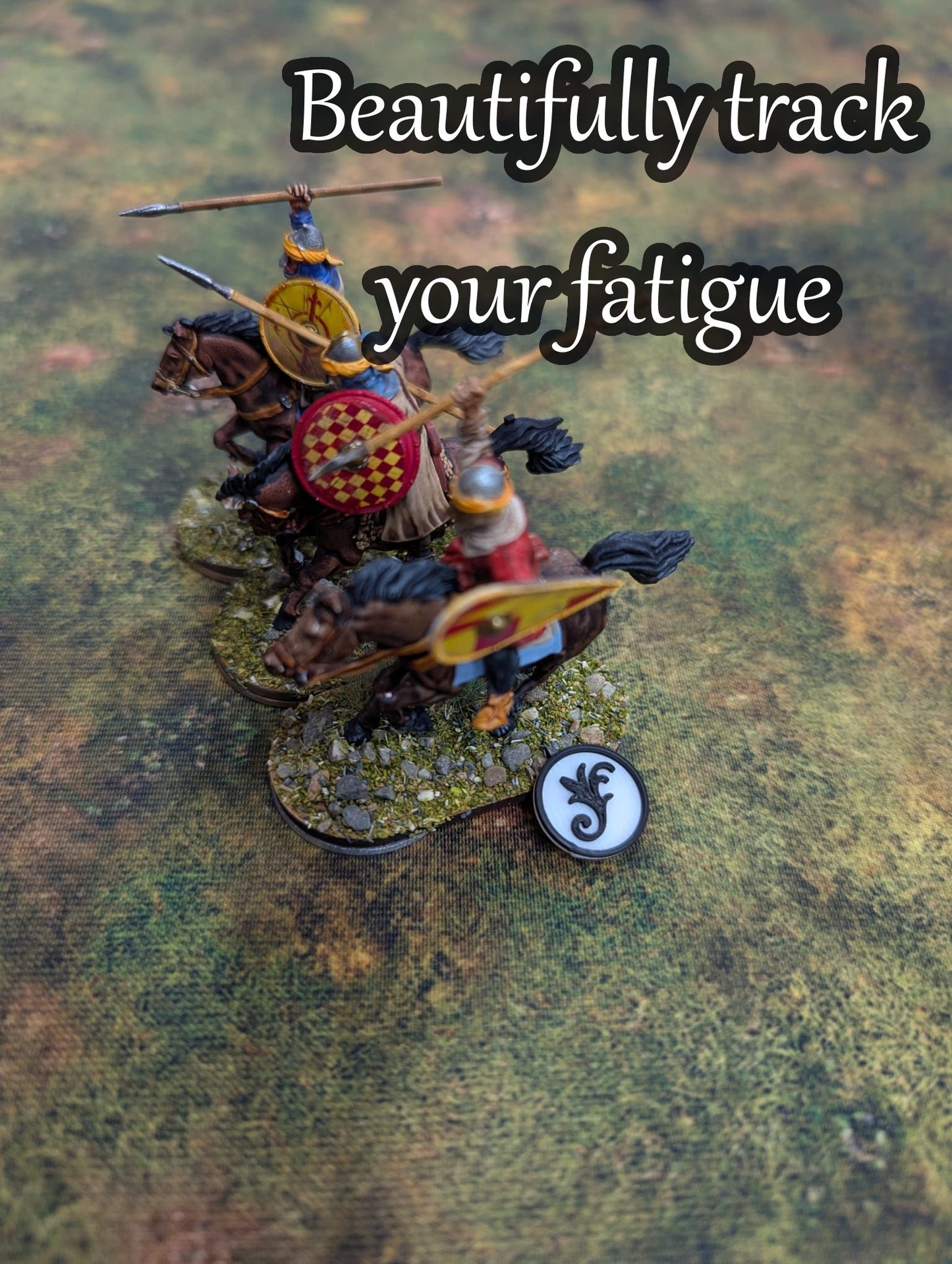 Saga Wargame Starter Set - Template & Fatigue | 3D Printed in Eco-Friendly PLA | Compatible with Saga Miniature Wargame
