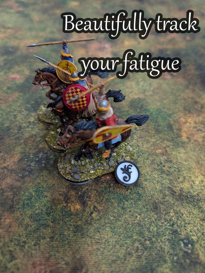 Saga Wargame Starter Set - Template & Fatigue | 3D Printed in Eco-Friendly PLA | Compatible with Saga Miniature Wargame