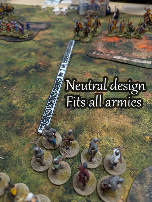 Saga Wargame Starter Set - Template & Fatigue | 3D Printed in Eco-Friendly PLA | Compatible with Saga Miniature Wargame