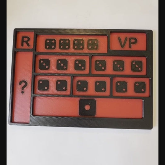 Ability Dice Tray (Warcry Compatible) - 16mm dice and less